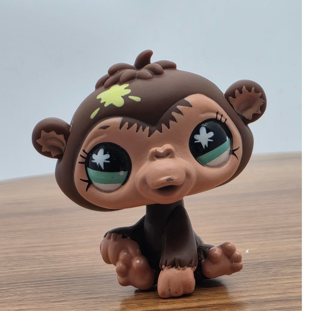 LPS Littlest Pet Shop Monkey Chimp #663 Small Dollhouse Figure Collectable